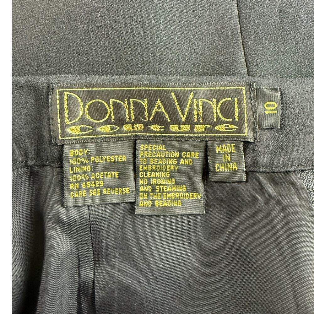 Donna Vinci Couture Black Skirt - Size 10 - Excellent! - Picture 3 of 9